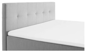 Jasnoszare łóżko boxspring ze schowkiem 180x200 cm Catania − Meise Möbel