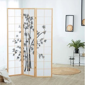 Parawan 132x2x179 cm naturalne drewno Shoji