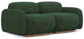 Ciemnozielona sofa modułowa 190 cm Ailani – Makamii