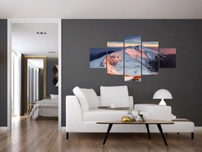 Obraz - Zimowa panorama górska II. (125x70 cm)