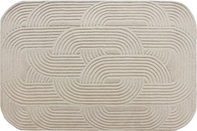 Dywan tuftowany 100% wełna - 160 x 230 cm - Beżowy - 2200g/m² - ARANEL