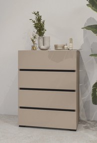 Komoda INCROCIO - Beżowy / 59,7 cm / 4 szuflady