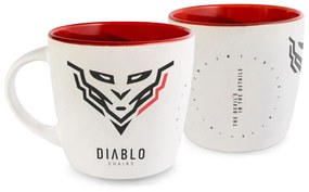 Kubek Diablo Chairs biało-czerwony