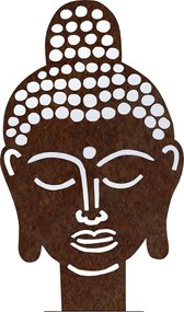 Ozdoba ogrodowa Budda 70 x 42 cm, corten CORGARDEN1062