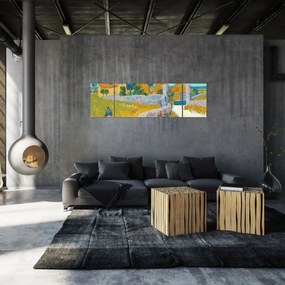 Obraz - Vincent van Gogh, Farmhouse in Provence, reprodukcje (170x50 cm)