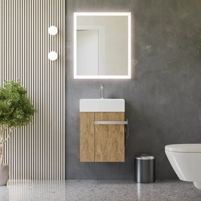 Gäste-WC Badmöbel-Set COMPACT 45 cm mit Waschbecken