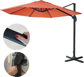 Parasol do sygnalizacji świetlnej MCW-A96 I okrągły,  terakota bez stojaka