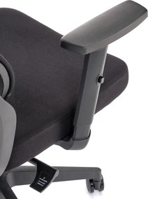 Czarny ergonomiczny fotel obrotowy z regulacją E8-E32