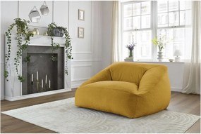 Żółty worek do siedzenia z imitacji futra Lilibet – Bobochic Paris