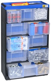 Plastikowy organizer z szufladkami VarioPlus Pro 53/21, 10 szufladek