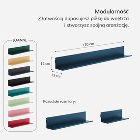 Półka wisząca JOANNE 1200 mm, Modern: granatowa