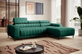 Narożnik CALDO S/MINI Prawostronny z funkcją spania wolnostojąca w tkaninie RUN AGAIN 36 WERSAL