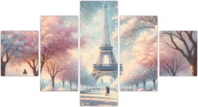 Obraz – Wiosna w Paryżu (125x70 cm)