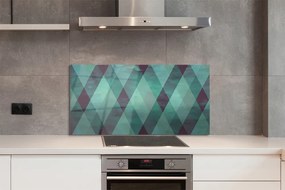 Szklany Panel Modernistyczny Wzór Diamentów