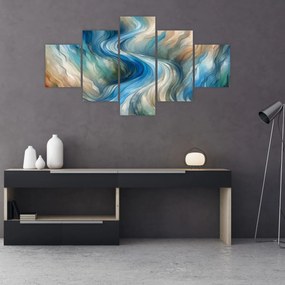 Obraz - Abstrakcyjny nurt (125x70 cm)