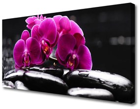 Obraz Canvas Kamienie Zen Orchidea Spa