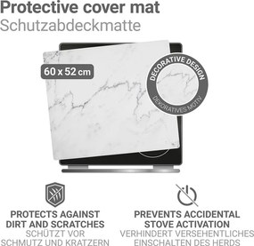 Płyta ochronna na kuchenkę z PVC 60x52 cm Marble – Wenko
