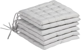 Outsunny Poduszka siedzeniowa do ogrodu z pikowaniem, 40 x 40 x 4 cm, jasnoszary