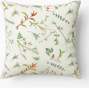 Poduszka dekoracyjna o delikatnym motywie roślinnym