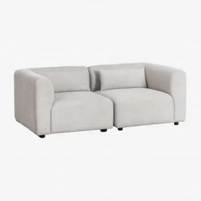 Sofa Modułowy 2-częściowy Fogler Tkaniny Jasnoszary - Sklum