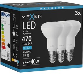 Mexen Nova 3x żarówka LED E14, R50, 4,5W, Zimna - 6500K, 470 lm - L103-E14-0565-01x03