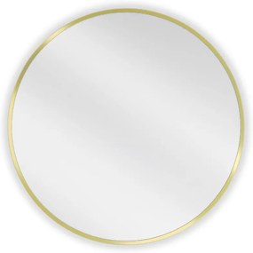 Mexen Loft lustro łazienkowe okragłe 65 cm, rama złota - 9850-065-065-000-50