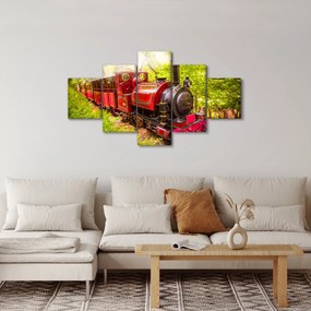 Obraz pociągu parowego (125x70 cm)