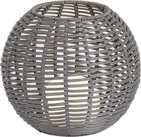 Zewnętrzna lampa stołowa ciemnoszara 30 cm z możliwością ładowania LED przez USB-C IP44 - Oli