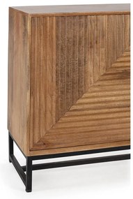 Niska komoda z litego drewna mango w naturalnym kolorze 170x79 cm Nereida – Marckeric