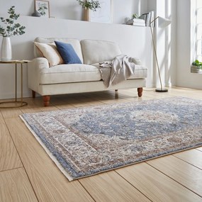 Niebiesko-beżowy chodnik 60x230 cm Vintage – Think Rugs