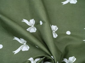 PrzytulneMieszkanie.pl PrzytulneMieszkanie.pl Pościel z mikroflanelu WHITE BOW zielona Rozmiar pościeli: 70 x 90 cm | 140 x 200 cm