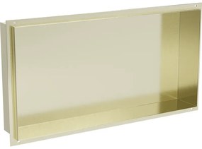 Mexen X-Wall-NR półka wnękowa bez kołnierza 60 x 30 cm, złota szczotkowana - 1951603010