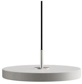 Jasnoszara lampa wisząca LED z metalowym kloszem ø 31 cm Asteria Mini – UMAGE