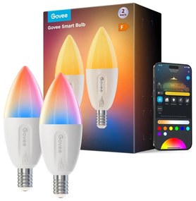 ZESTAW 2x LED RGBWW Żarówka ściemnialna E14/5W/230V 2700-6500K Wi-Fi - Govee