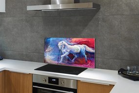 Szklany Panel Sylwetka Konia