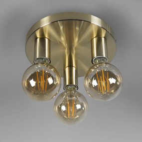 Lampa sufitowa w stylu art deco złota okrągła - Facil 3