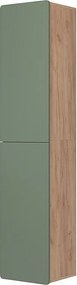 Wysokie szafki zielony/złoty dąb 36.6x33.2x171.6 izan