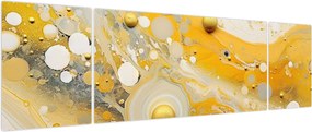Obraz - Abstrakcyjne tło ze złotą dekoracją (170x50 cm)