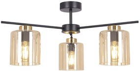 Lampa z trzema kloszami sufitowa beżowa A6-Z44