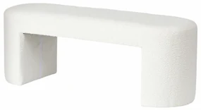 Ławka w pluszowym obiciu SOLIN, wys. 42 cm