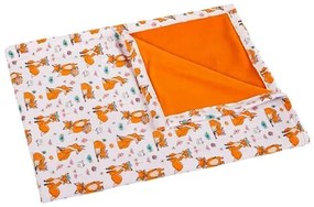 Bellatex Koc dziecięcy Bára Fox pomarańczowy, 75 x 100 cm