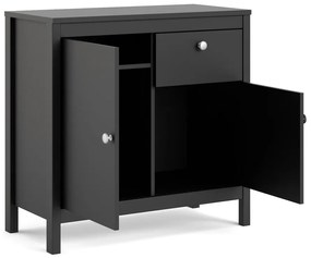 Czarna niska komoda 82x80 cm Madrid – Tvilum