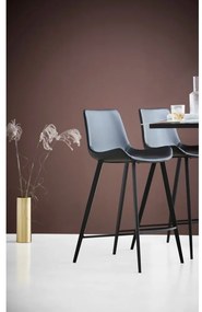 Czarny hoker z imitacji skóry DAN–FORM Denmark Hype, wys. 91 cm
