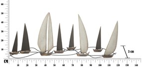 Metalowa dekoracja ścienna 119x51 cm Regata – Mauro Ferretti