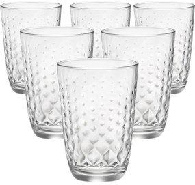 Bormioli Rocco 6-częściowy zestaw szklanek Glit, 380 ml, 380 ml