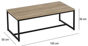 Stolik w naturalnym kolorze 50x100 cm Urban – Casa Selección