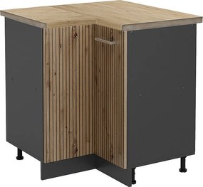 Szafka narożna dąb rzemieślniczy 75.6x60x81.6 r-line