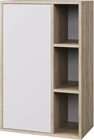 Półka ścienna sonoma/biały 50.1x28.3x78.4 berno