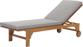 Leżak ogrodowy MCW-N48,  poduszki szare