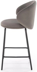 Tapicerowany popielaty hoker A3-Z66